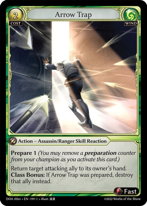 Image for Arrow Trap (199) (Dawn of Ashes Alter Edition) (DOA Alter) - Grand Archive TCG