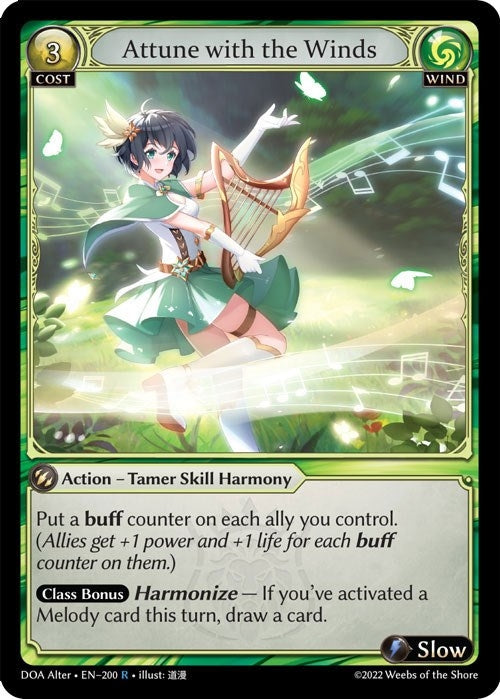 Image for Attune with the Winds (200) (Dawn of Ashes Alter Edition) (DOA Alter) - Grand Archive TCG