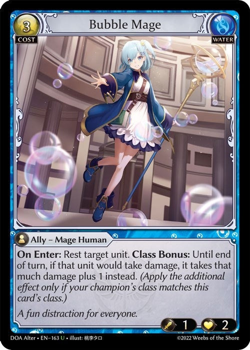 Image for Bubble Mage (163) (Dawn of Ashes Alter Edition) (DOA Alter) - Grand Archive TCG