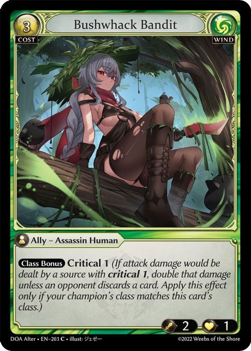 Image for Bushwhack Bandit (203) (Dawn of Ashes Alter Edition) (DOA Alter) - Grand Archive TCG