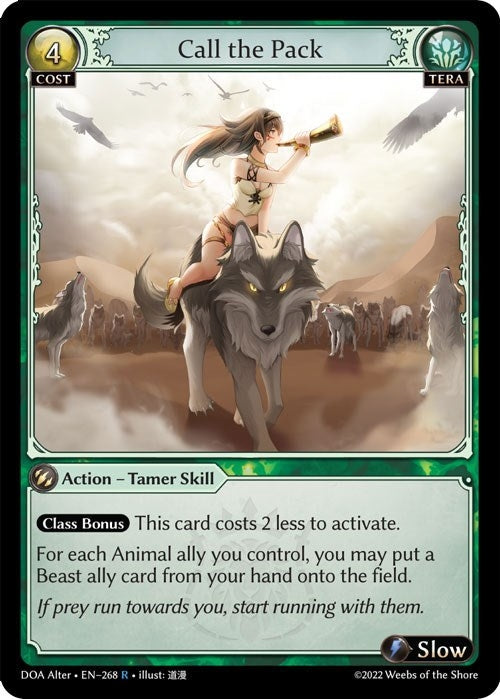 Image for Call the Pack (268) (Dawn of Ashes Alter Edition) (DOA Alter) - Grand Archive TCG
