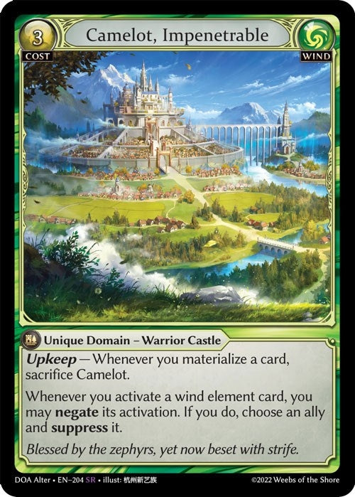 Image for Camelot, Impenetrable (204) (Dawn of Ashes Alter Edition) (DOA Alter) - Grand Archive TCG