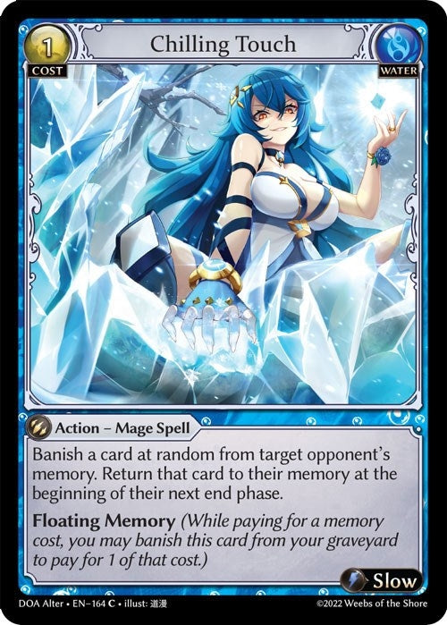 Image for Chilling Touch (164) (Dawn of Ashes Alter Edition) (DOA Alter) - Grand Archive TCG