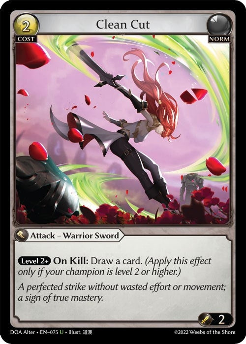 Image for Clean Cut (075) (Dawn of Ashes Alter Edition) (DOA Alter) - Grand Archive TCG