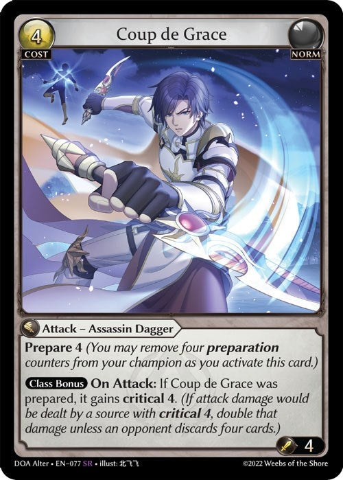 Image for Coup de Grace (077) (Dawn of Ashes Alter Edition) (DOA Alter) - Grand Archive TCG