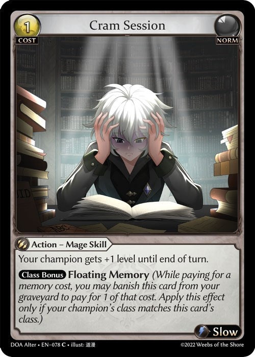 Image for Cram Session (078) (Dawn of Ashes Alter Edition) (DOA Alter) - Grand Archive TCG