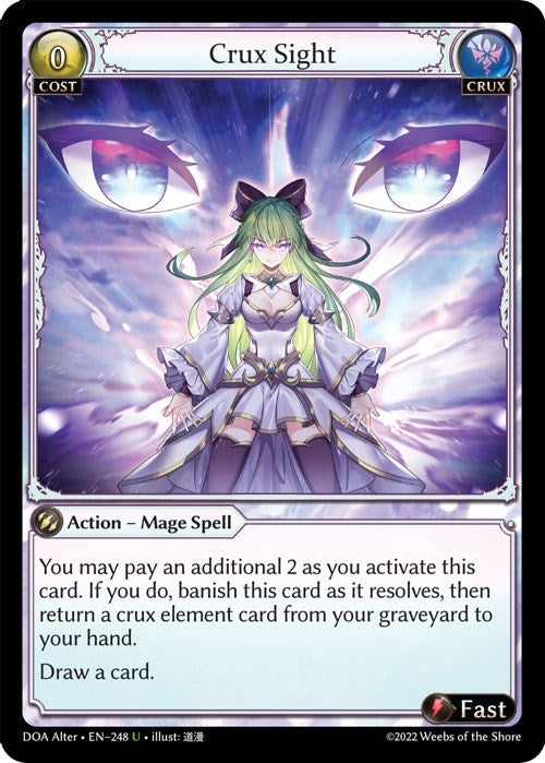 Image for Crux Sight (248) (Dawn of Ashes Alter Edition) (DOA Alter) - Grand Archive TCG
