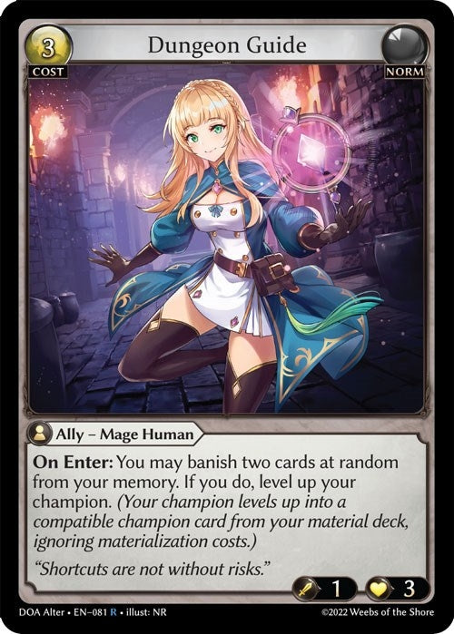 Image for Dungeon Guide (081) (Dawn of Ashes Alter Edition) (DOA Alter) - Grand Archive TCG