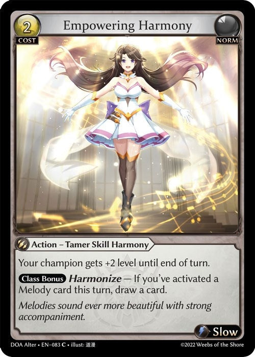 Image for Empowering Harmony (083) (Dawn of Ashes Alter Edition) (DOA Alter) - Grand Archive TCG