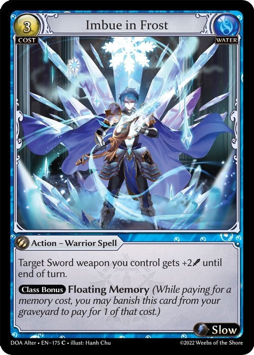 Image for Imbue in Frost (175) (Dawn of Ashes Alter Edition) (DOA Alter) - Grand Archive TCG