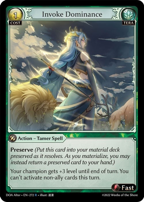 Image for Invoke Dominance (272) (Dawn of Ashes Alter Edition) (DOA Alter) - Grand Archive TCG