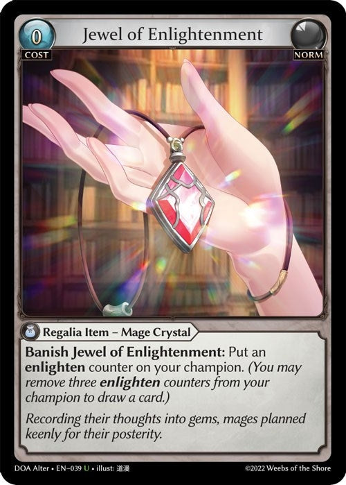Image for Jewel of Enlightenment (039) (Dawn of Ashes Alter Edition) (DOA Alter) - Grand Archive TCG
