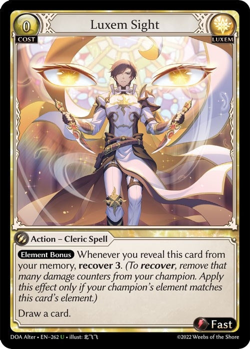Image for Luxem Sight (262) (Dawn of Ashes Alter Edition) (DOA Alter) - Grand Archive TCG