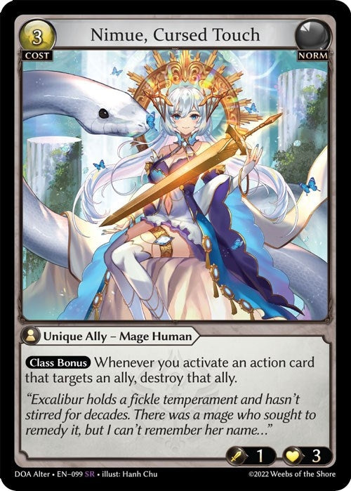 Image for Nimue, Cursed Touch (099) (Dawn of Ashes Alter Edition) (DOA Alter) - Grand Archive TCG