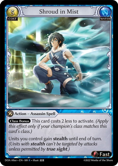 Image for Shroud in Mist (189) (Dawn of Ashes Alter Edition) (DOA Alter) - Grand Archive TCG