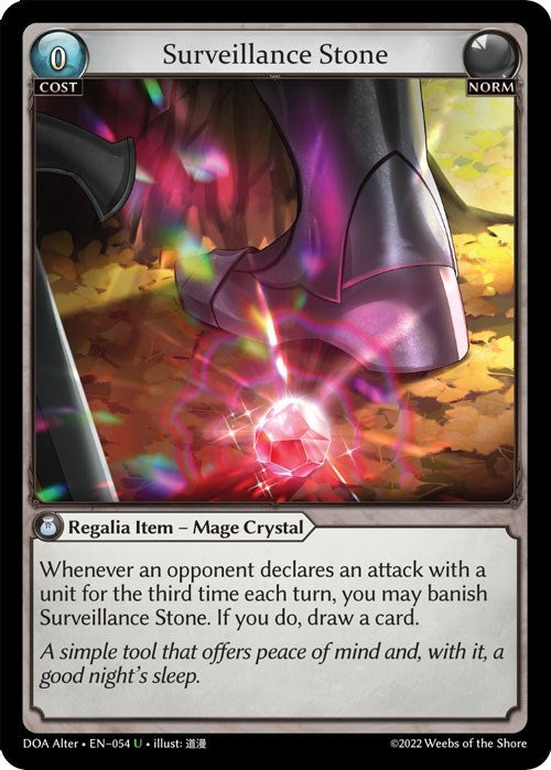 Image for Surveillance Stone (054) (Dawn of Ashes Alter Edition) (DOA Alter) - Grand Archive TCG