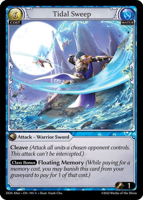 Image for Tidal Sweep (195) (Dawn of Ashes Alter Edition) (DOA Alter) - Grand Archive TCG