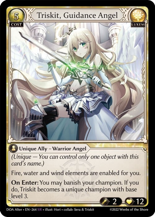 Image for Triskit, Guidance Angel (264) (Dawn of Ashes Alter Edition) (DOA Alter) - Grand Archive TCG