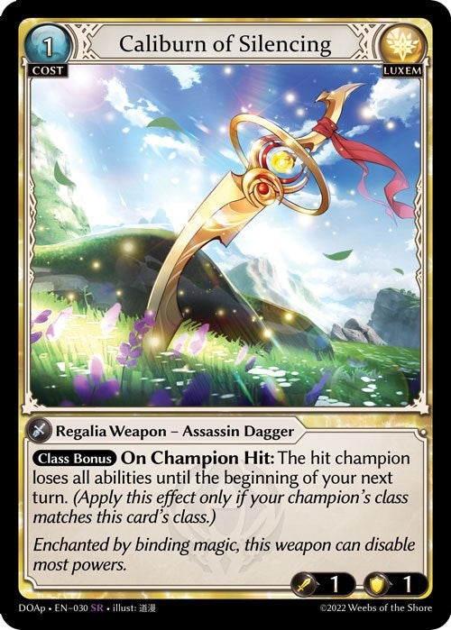 Image for Caliburn of Silencing (030) (Dawn of Ashes Prelude) (DOAp) - Grand Archive TCG