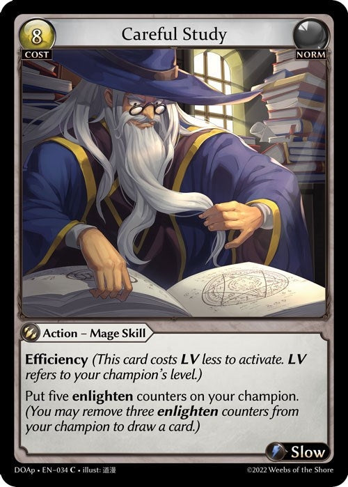 Image for Careful Study (034) (Dawn of Ashes Prelude) (DOAp) - Grand Archive TCG