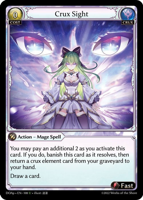 Image for Crux Sight (108) (Dawn of Ashes Prelude) (DOAp) - Grand Archive TCG