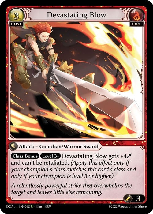 Image for Devastating Blow (068) (Dawn of Ashes Prelude) (DOAp) - Grand Archive TCG