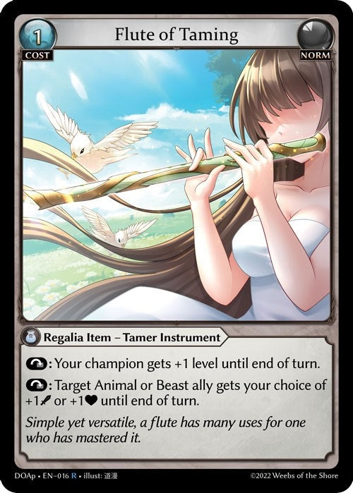 Image for Flute of Taming (016) (Dawn of Ashes Prelude) (DOAp) - Grand Archive TCG