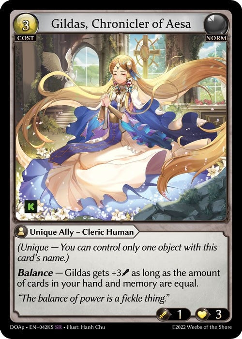 Image for Gildas, Chronicler of Aesa (042KS) (Dawn of Ashes Prelude) (DOAp) - Grand Archive TCG