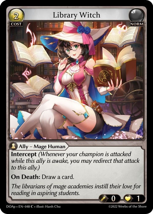 Image for Library Witch (048) (Dawn of Ashes Prelude) (DOAp) - Grand Archive TCG