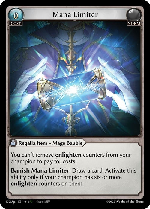 Image for Mana Limiter (018) (Dawn of Ashes Prelude) (DOAp) - Grand Archive TCG