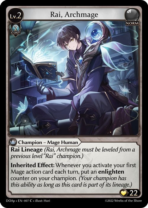 Image for Rai, Archmage (007) (Dawn of Ashes Prelude) (DOAp) - Grand Archive TCG
