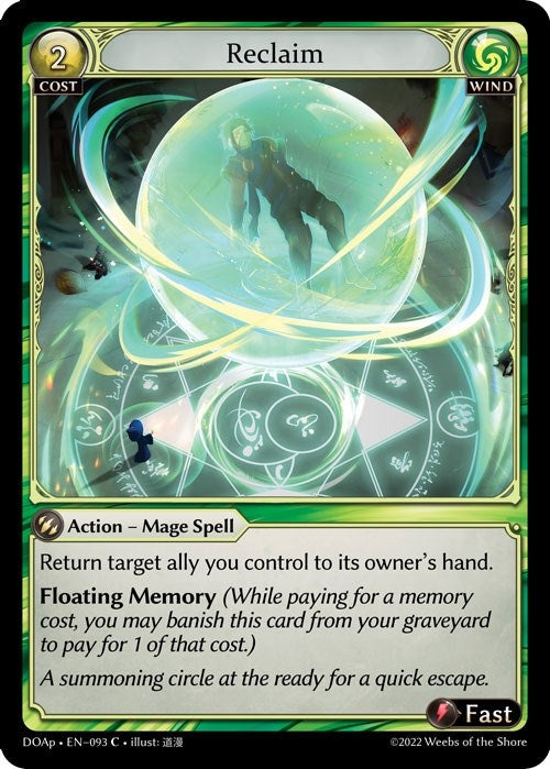 Image for Reclaim (093) (Dawn of Ashes Prelude) (DOAp) - Grand Archive TCG