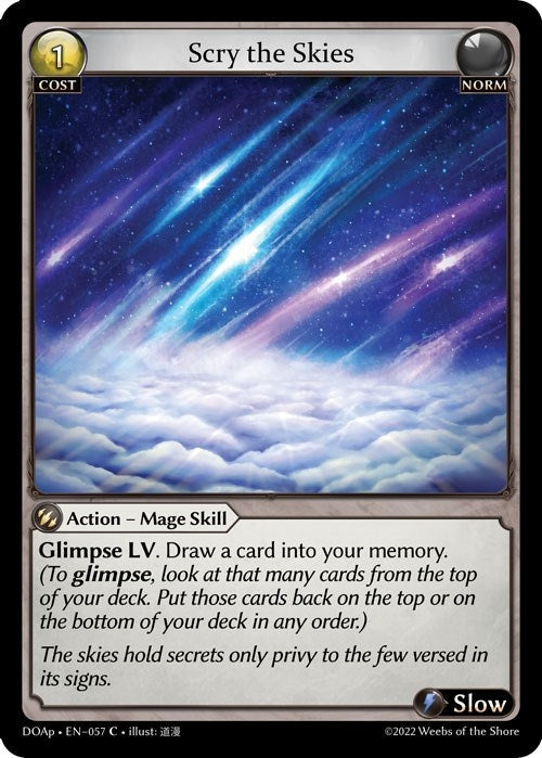 Image for Scry the Skies (057) (Dawn of Ashes Prelude) (DOAp) - Grand Archive TCG