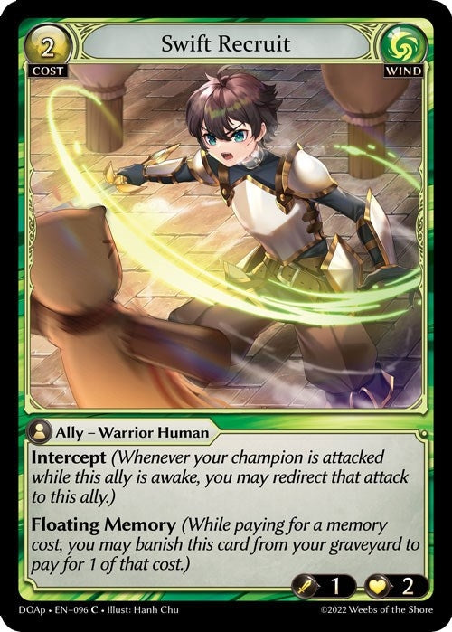 Image for Swift Recruit (096) (Dawn of Ashes Prelude) (DOAp) - Grand Archive TCG