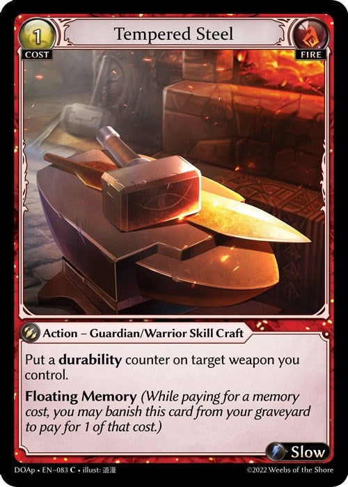 Image for Tempered Steel (083) (Dawn of Ashes Prelude) (DOAp) - Grand Archive TCG