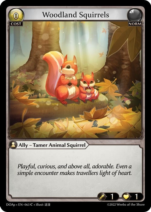 Image for Woodland Squirrels (063) (Dawn of Ashes Prelude) (DOAp) - Grand Archive TCG