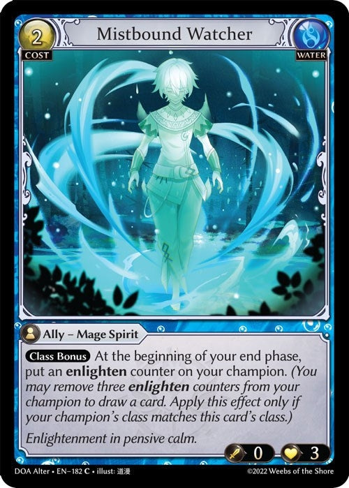 Image for Mistbound Watcher (182) (Dawn of Ashes Alter Edition) (DOA Alter) - Grand Archive TCG