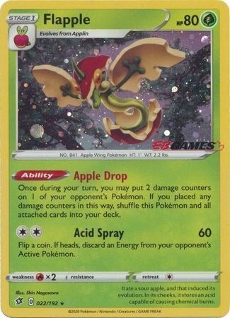 Image for Flapple - 022/192 (EB Games Exclusive) (022/192) (Miscellaneous Cards & Products) (MCAP) - Pokemon