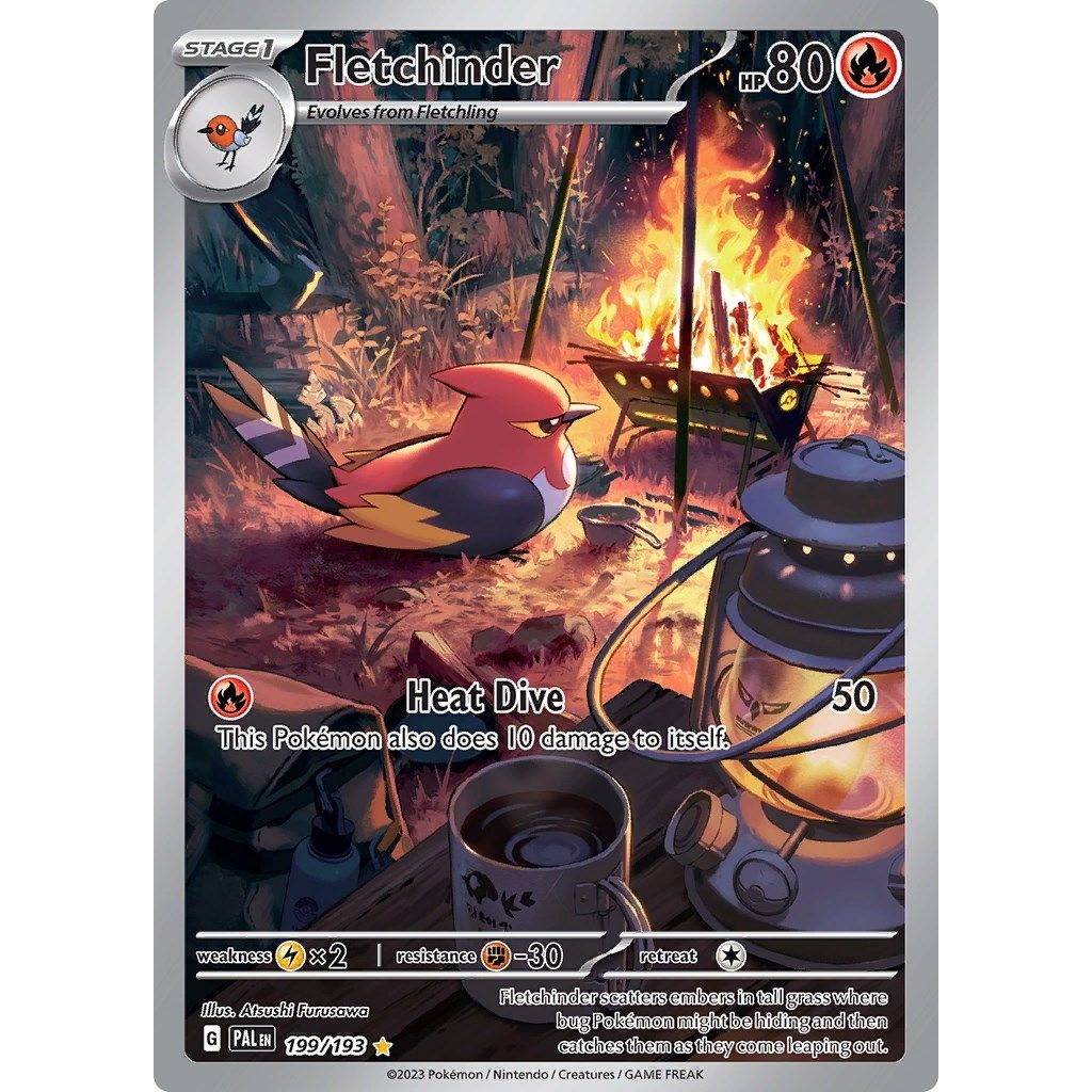 Image for Fletchinder (199/193) (SV02: Paldea Evolved) - Pokemon