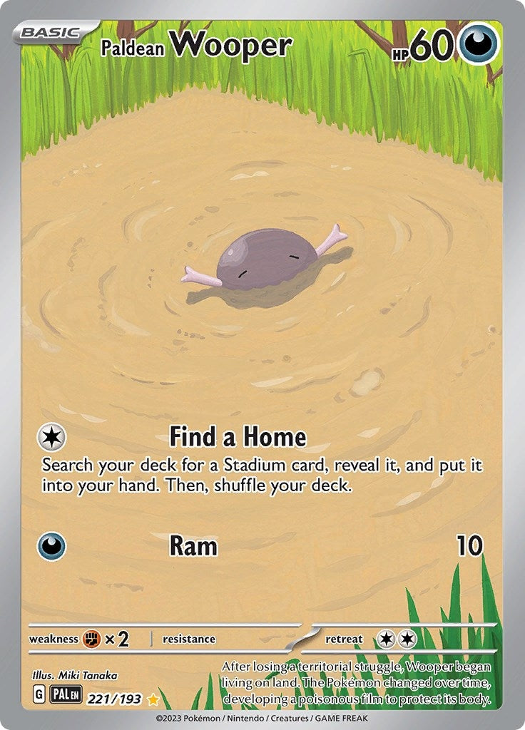 Image for Paldean Wooper (221/193) (SV02: Paldea Evolved) - Pokemon
