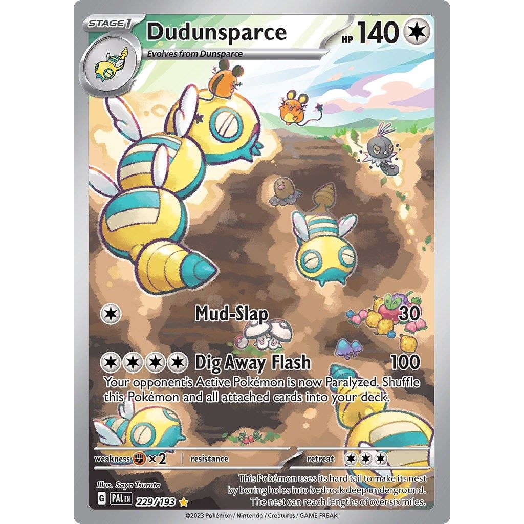 Image for Dudunsparce (229/193) (SV02: Paldea Evolved) - Pokemon