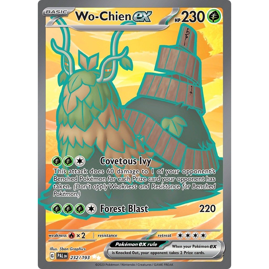 Wo-Chien ex (232/193) (SV02: Paldea Evolved) - PokeBox USA