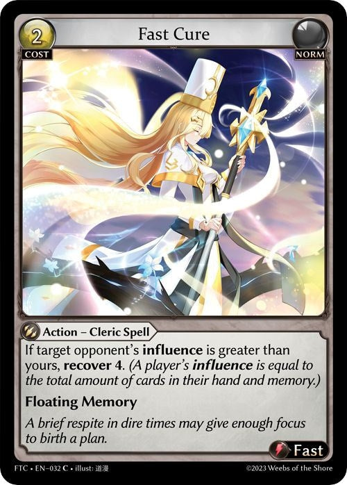 Image for Fast Cure (032) (Fractured Crown) (FTC) - Grand Archive TCG
