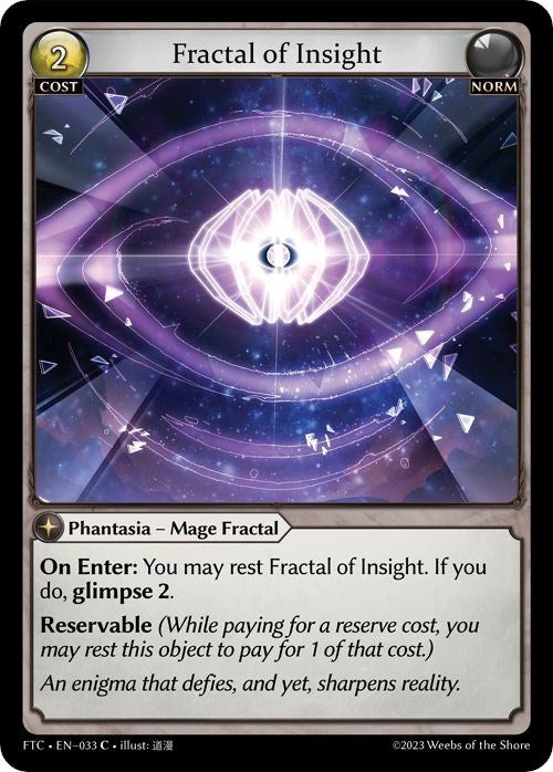 Image for Fractal of Insight (033) (Fractured Crown) (FTC) - Grand Archive TCG