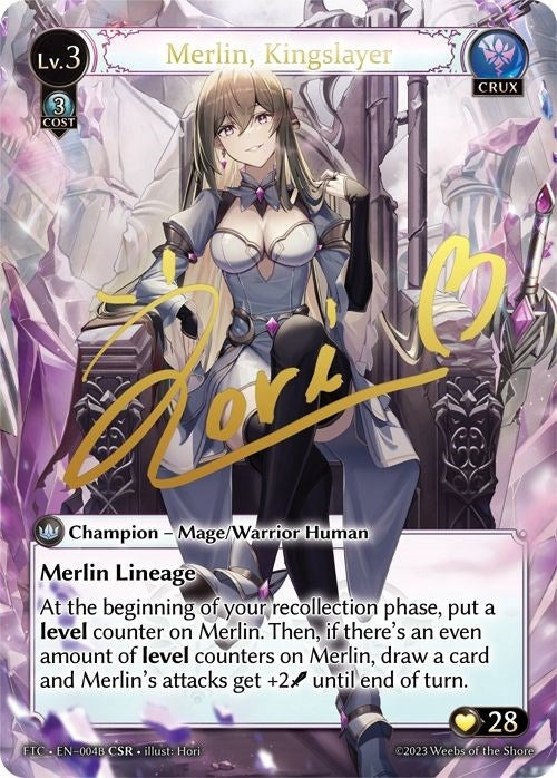 Image for Merlin, Kingslayer (B) (CSR) (004B) (Fractured Crown) (FTC) - Grand Archive TCG