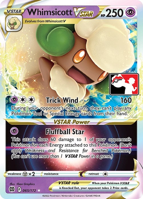 Image for Whimsicott VSTAR (065/172) (Prize Pack Series Cards) - Pokemon