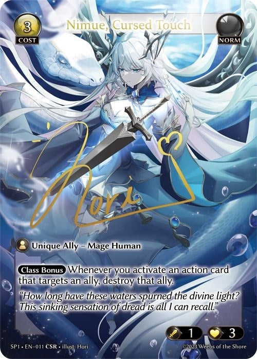 Image for Nimue, Cursed Touch (CSR) (011) (Supporter Pack 1) (SP1) - Grand Archive TCG