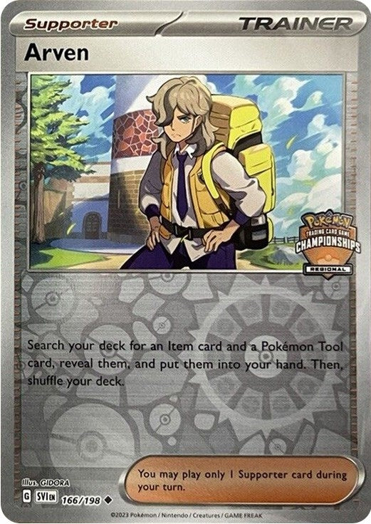 Image for Arven - 166/198 (Regional Championships) (166/198) (League & Championship Cards) (PR) - Pokemon