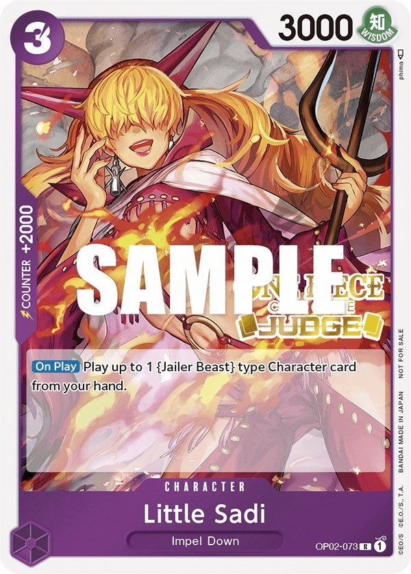 Image for Little Sadi (Judge) (OP02-073) (One Piece Promotion Cards) (OP-PR) - One Piece Card Game