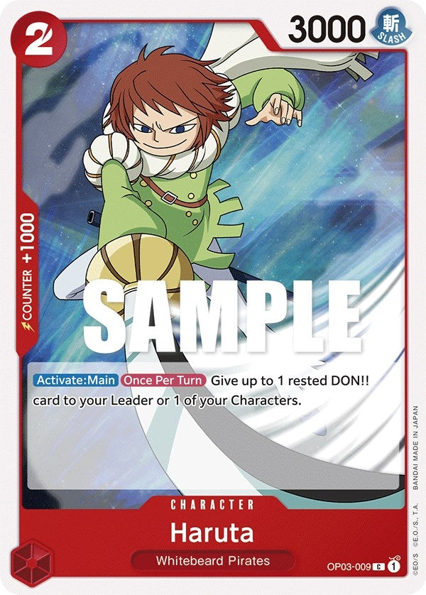 Image for Haruta (OP03-009) (Pillars of Strength) (OP03) - One Piece Card Game